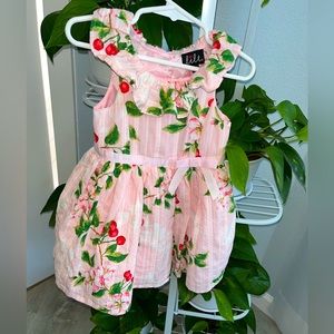 NEW Pink cherry dress by Lilt, size 2T